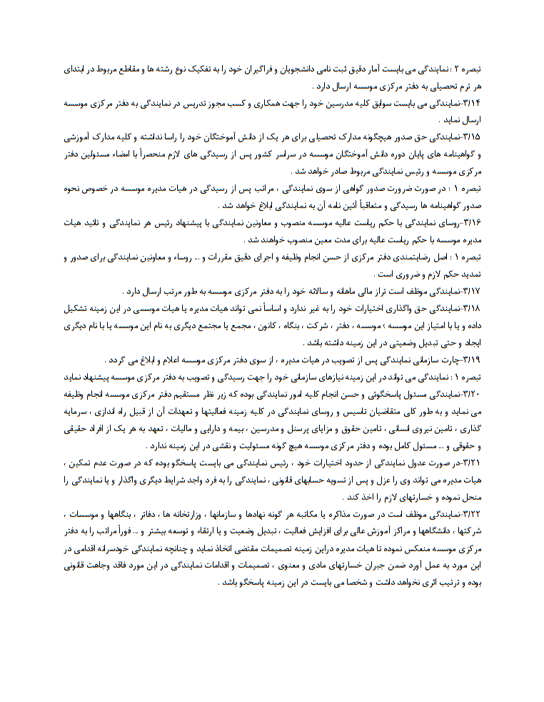 دانلود تصویر نمونه قرارداد واگذاری نمایندگی شعبه موسسه صفحه 3