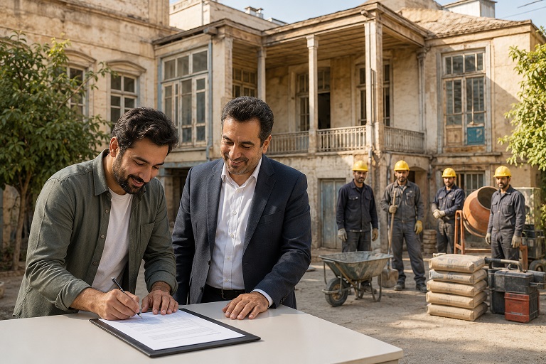 دانلود و خرید فرم خام نمونه قرارداد مشارکت در ساخت جامع و کامل و استاندارد