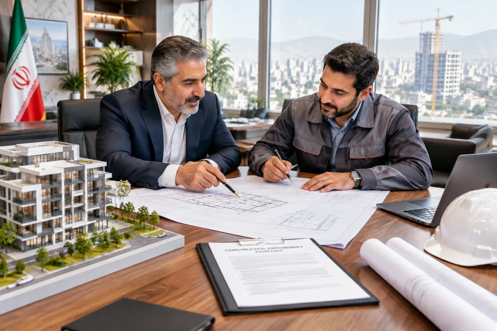 بررسی تعهدات مالک و سازنده در جلسه انعقاد قرارداد مشارکت در ساخت و ساز