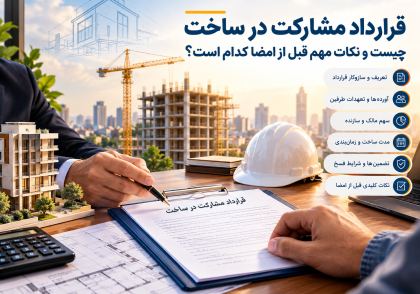 قرارداد مشارکت در ساخت چیست و نکات کلیدی نگارش آن کدام است