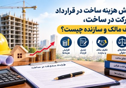 افزایش هزینه ساخت در قرارداد مشارکت در ساخت، تکلیف مالک و سازنده چیست