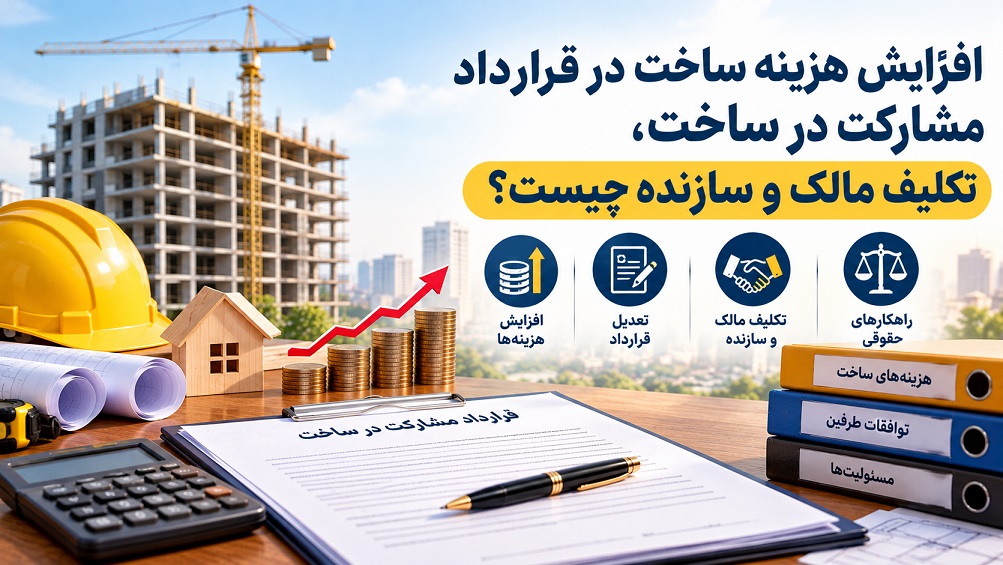 افزایش هزینه ساخت در قرارداد مشارکت در ساخت، تکلیف مالک و سازنده چیست