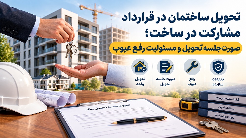 تحویل ساختمان در قرارداد مشارکت در ساخت؛ صورت‌جلسه تحویل و مسئولیت رفع عیوب