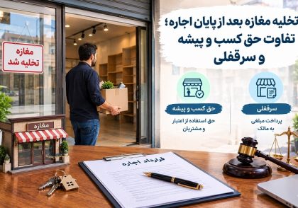 تخلیه مغازه بعد از پایان اجاره؛ تفاوت حق کسب و پیشه و سرقفلی و نکات حقوقی آن در آکادمی ایران کارگاه