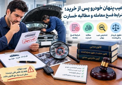عیب پنهان خودرو پس از خرید؛ شرایط فسخ معامله و مطالبه خسارت و نکات کلیدی حقوقی در آکادمی ایران کارگاه