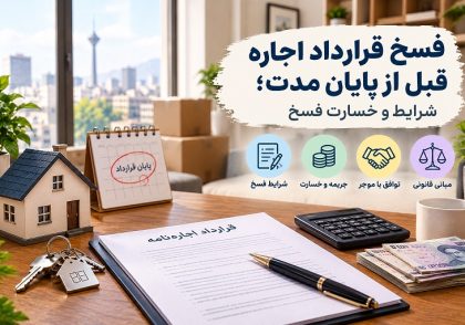 فسخ قرارداد اجاره قبل از پایان مدت