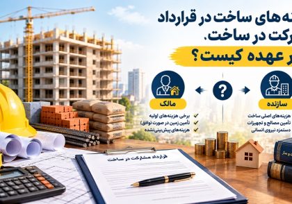 هزینه‌های ساخت در قرارداد مشارکت در ساخت بر عهده کیست
