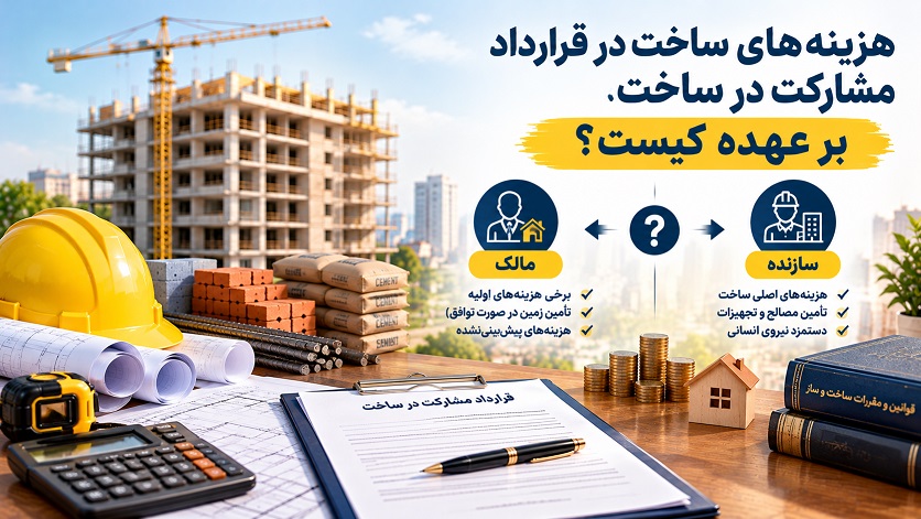 هزینه‌های ساخت در قرارداد مشارکت در ساخت بر عهده کیست