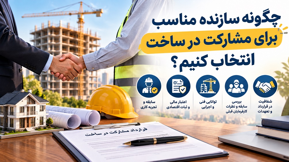چگونه سازنده مناسب برای مشارکت در ساخت انتخاب کنیم